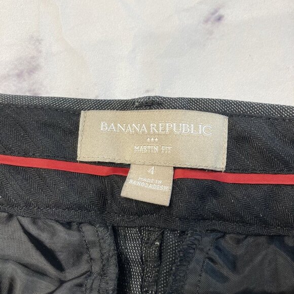 Banana Republic Gray Martin Fit Dress Pants Womens Size 4 Career Trousers i51 - Picture 2 of 4